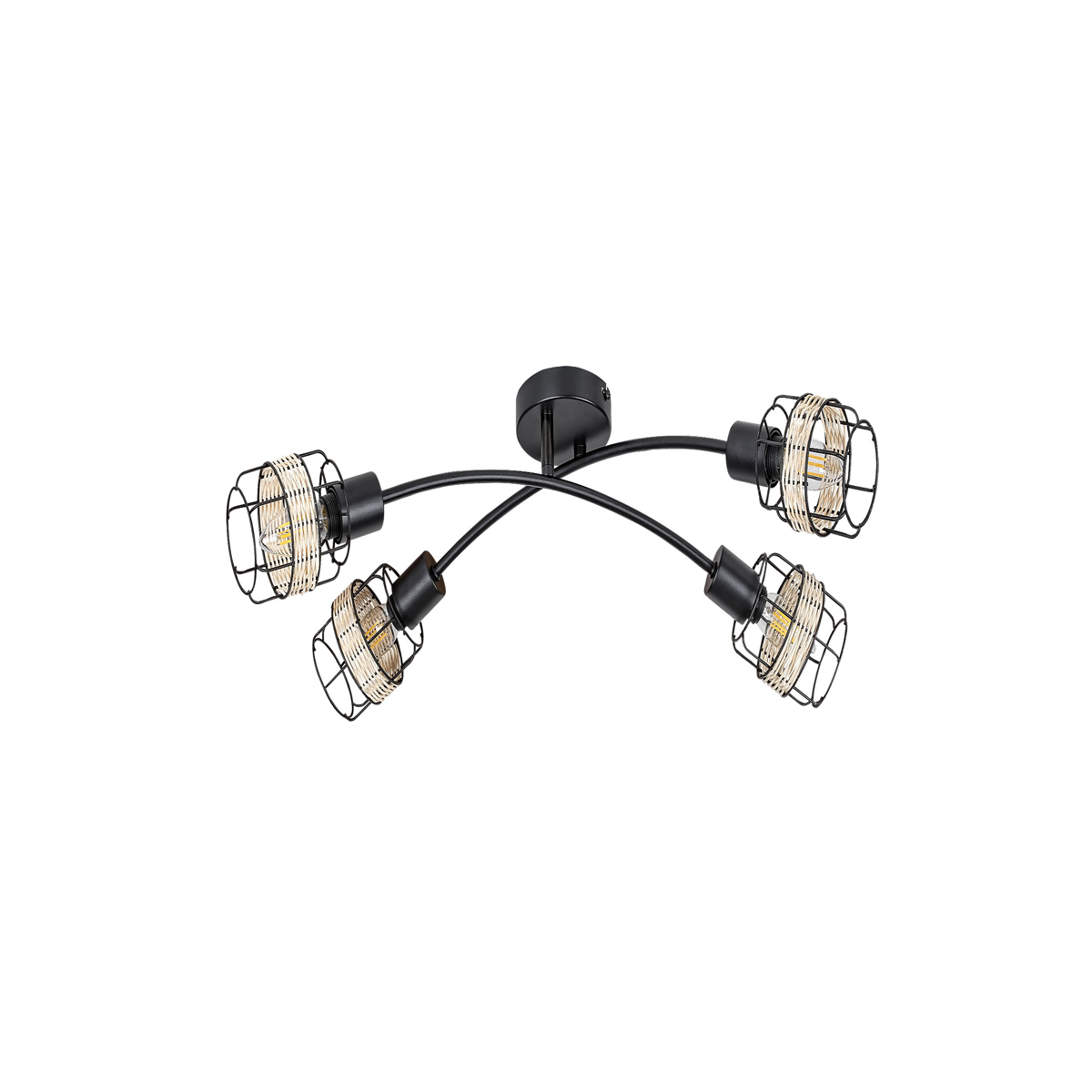 INDIANA CEILING LAMP 25W BLACK