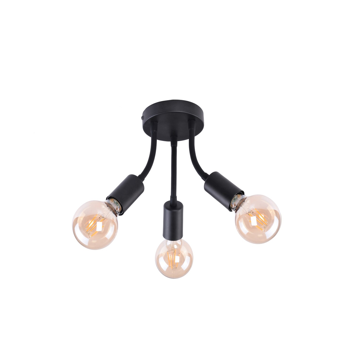 ALMUS CEILING LAMP 3XE27 BLACK