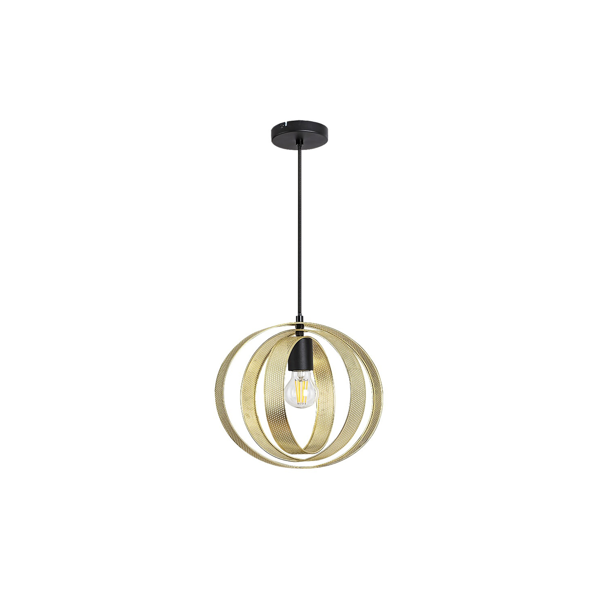 HARLOW PENDANT LIGHTING SINGLE LIGHT E27 60W GOLD