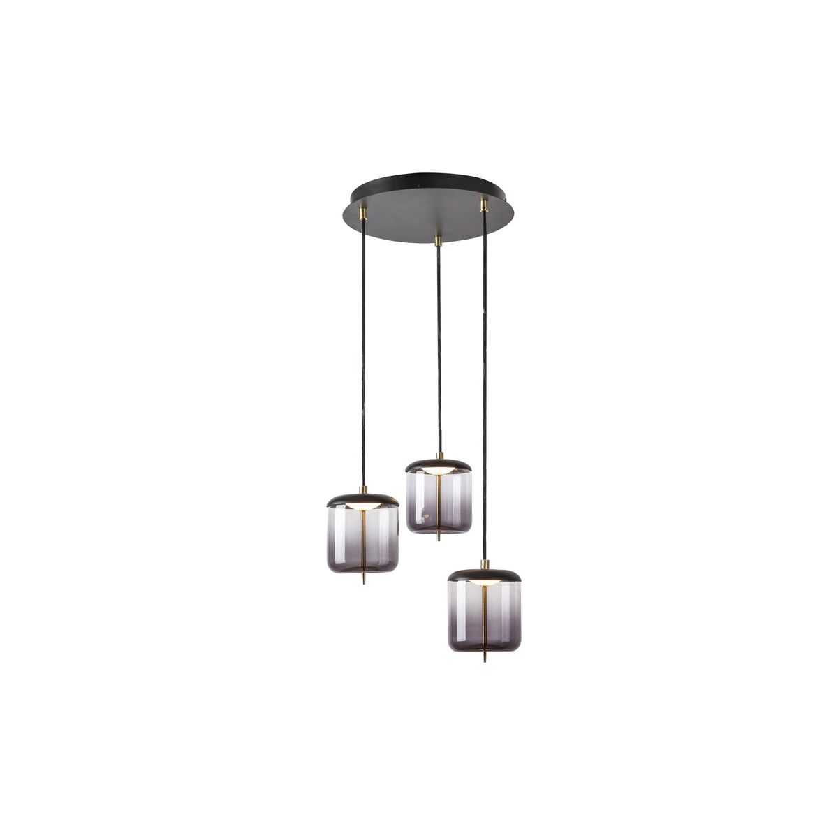 DELICE PENDANT LIGHTING BLACK / BRONZE 3 LIGHTS