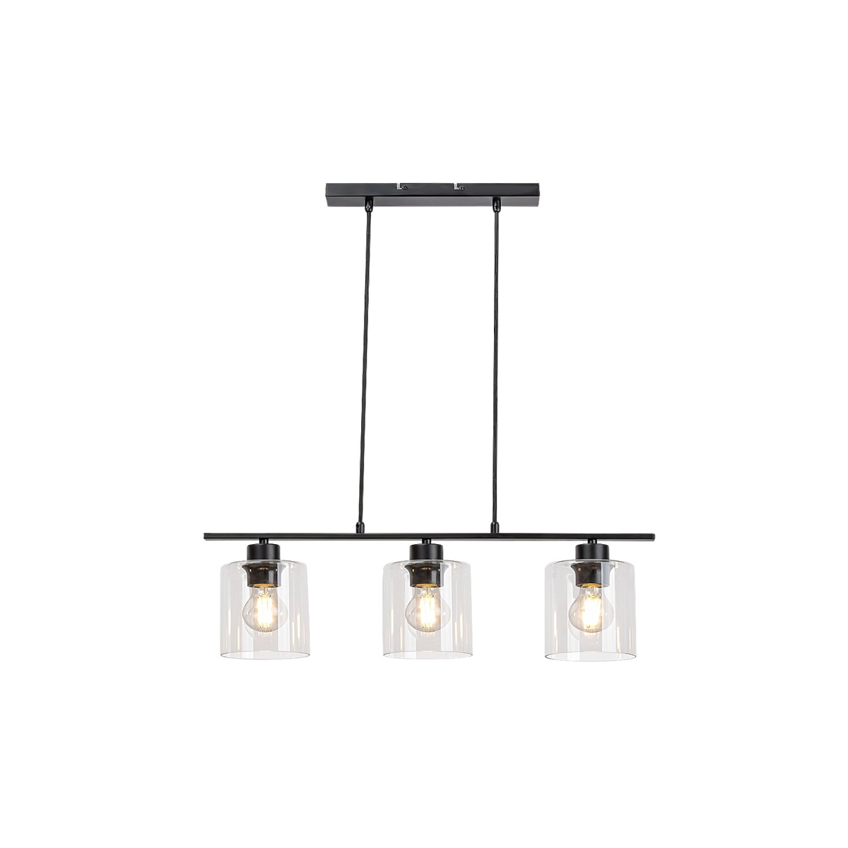 MIROSLAW PENDANT LIGHTING BLACK 3 LIGHTS