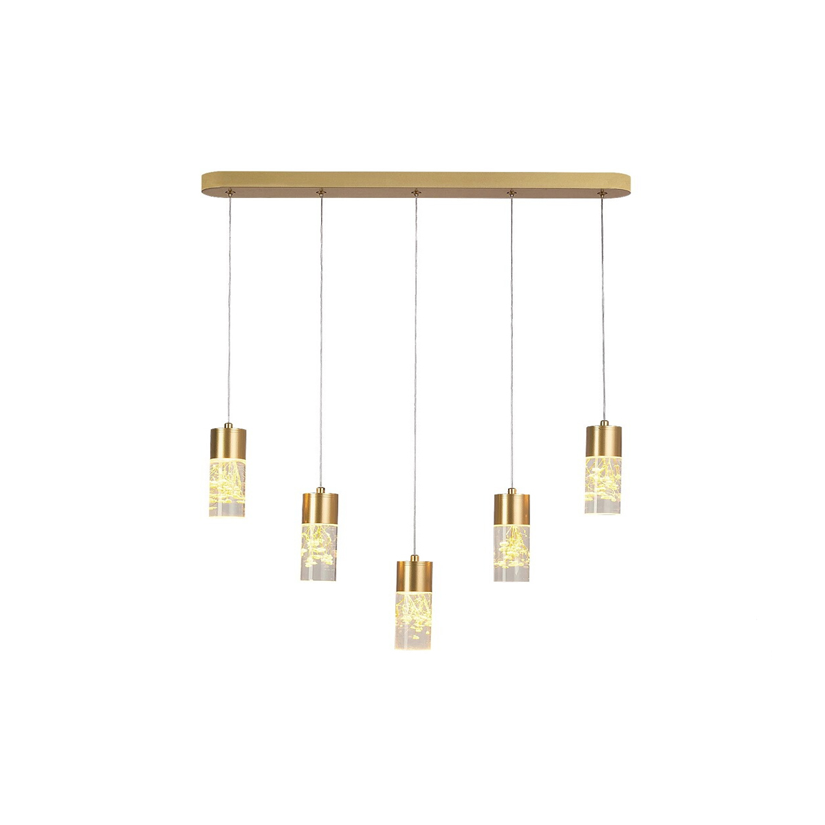 FLORESTA PENDANT LAMP 5LIGHT LED 20W GOLD