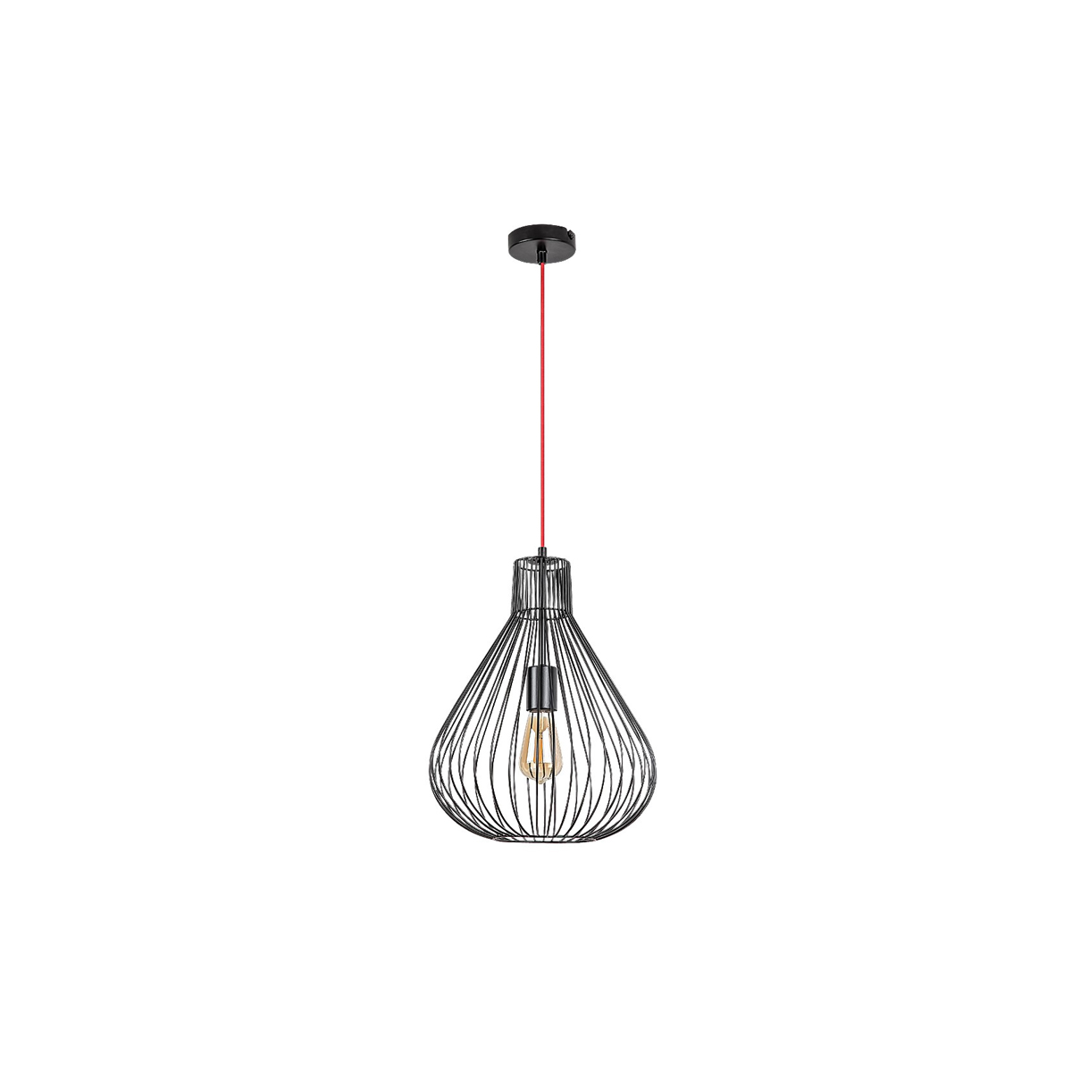 ZILLEN PENDANT LIGHTING METAL E27 40W BLACK