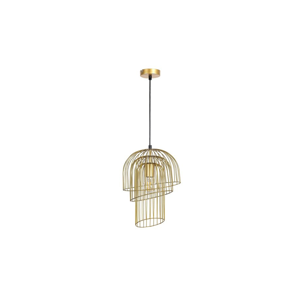 ROWENA PENDANT LIGHTING METAL E27 60W GOLD