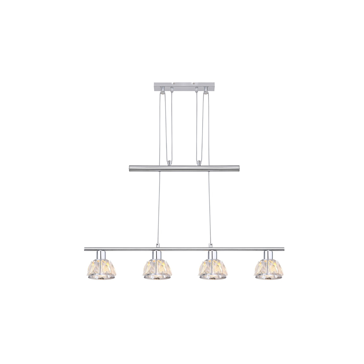 CALYPSO PENDANT LAMP 4LIGHT CHROME