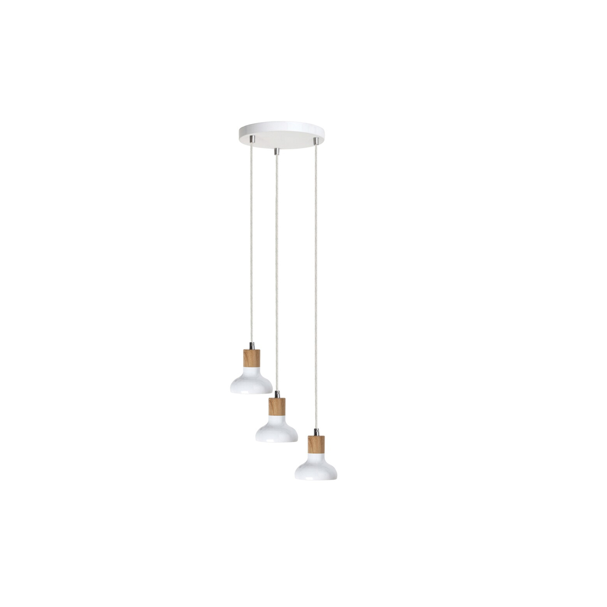 HOLLY PENDANT LIGHTING 3 LIGHTX40W WHITE