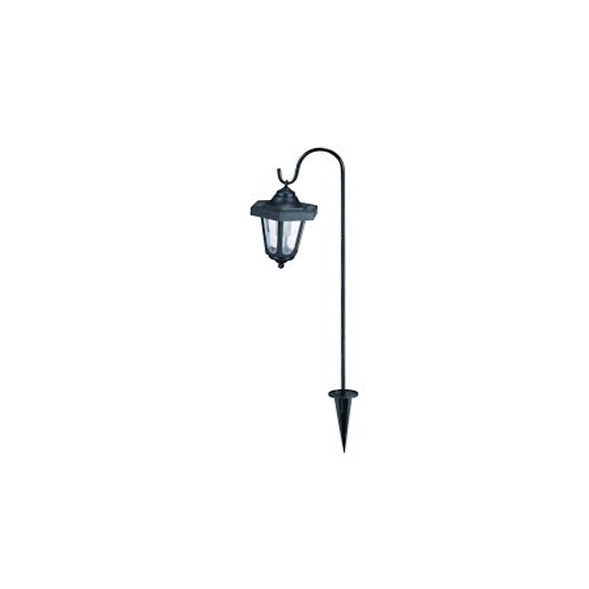 SOLAR LAMP NAIL WITH HANGING LAMP NO18191 2 PCS BLACK