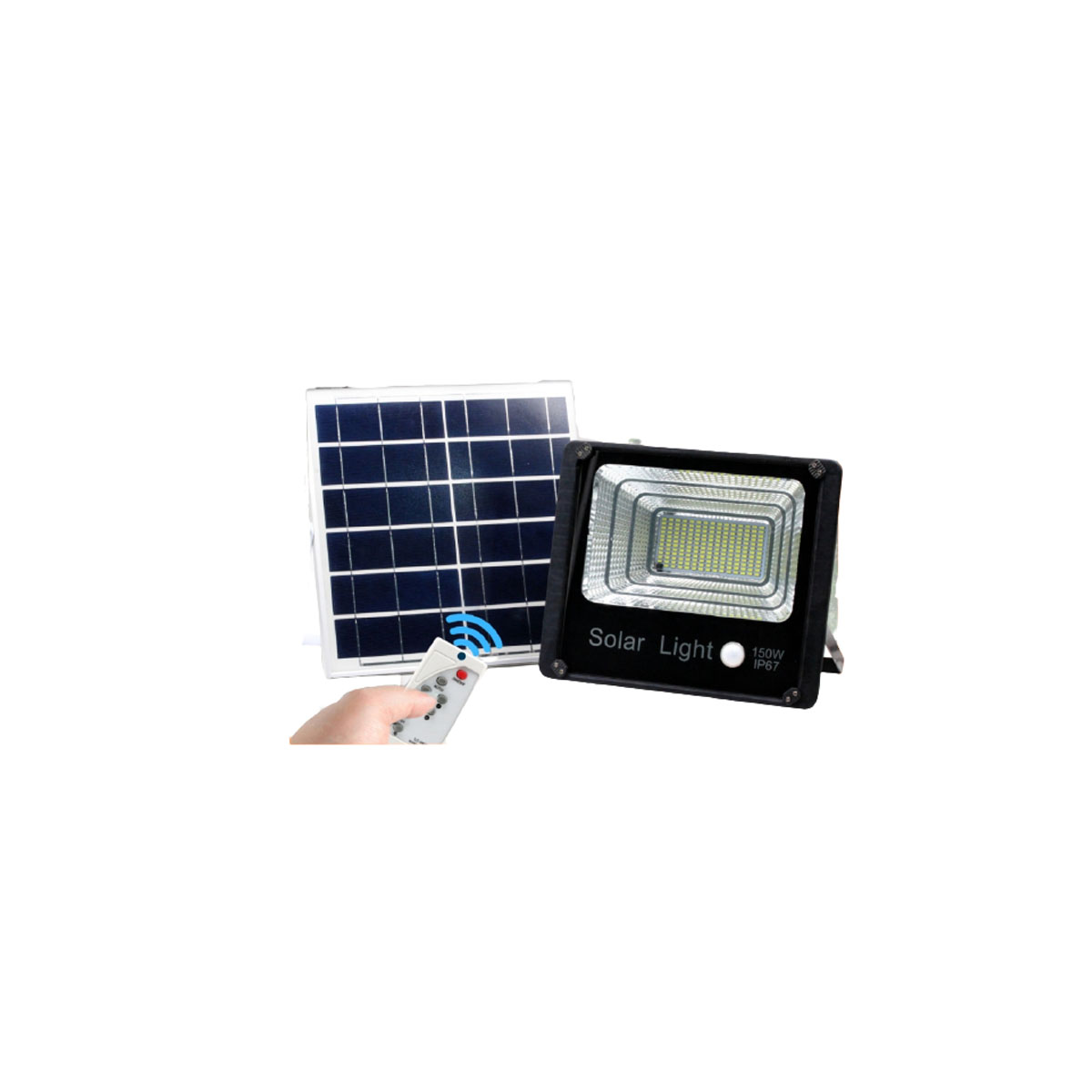 SOLAR FLOOD LIGHT 100W 49X21X6,5CM BLACK 50W/80W/100W