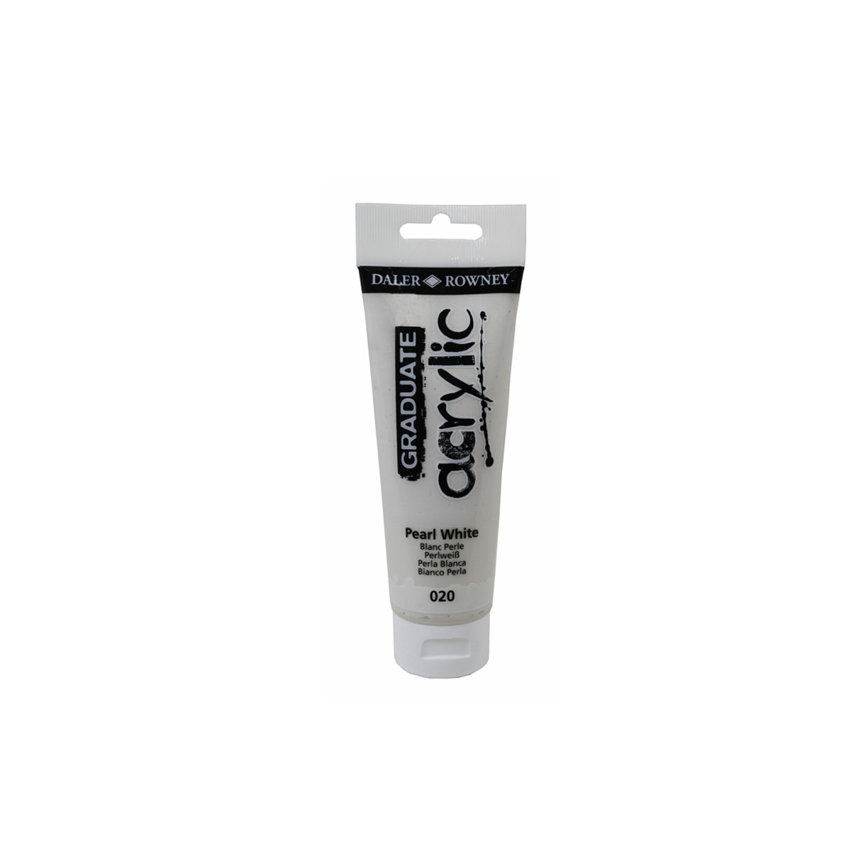 DALER ROWNEY GRADUATE ACRYLIC PAINT 120ML PEARL WHITE