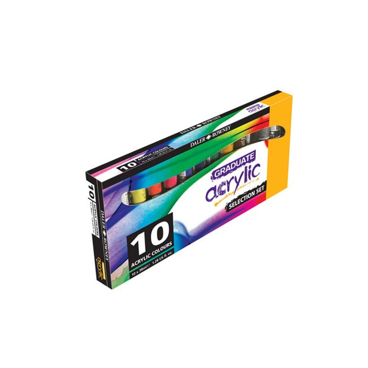 DALER ROWNEY GRADUATE SET OF ACRYLIC PAINTS INTRODUCTORY 10Χ38ML