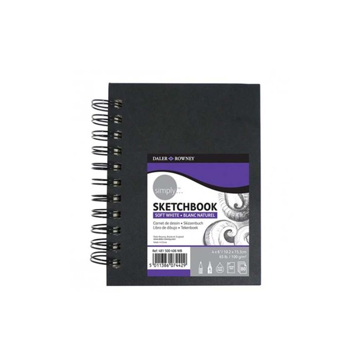 DALER ROWNEY PAINTBOOK SIMPLY 100G 4Χ60 '' 80SH