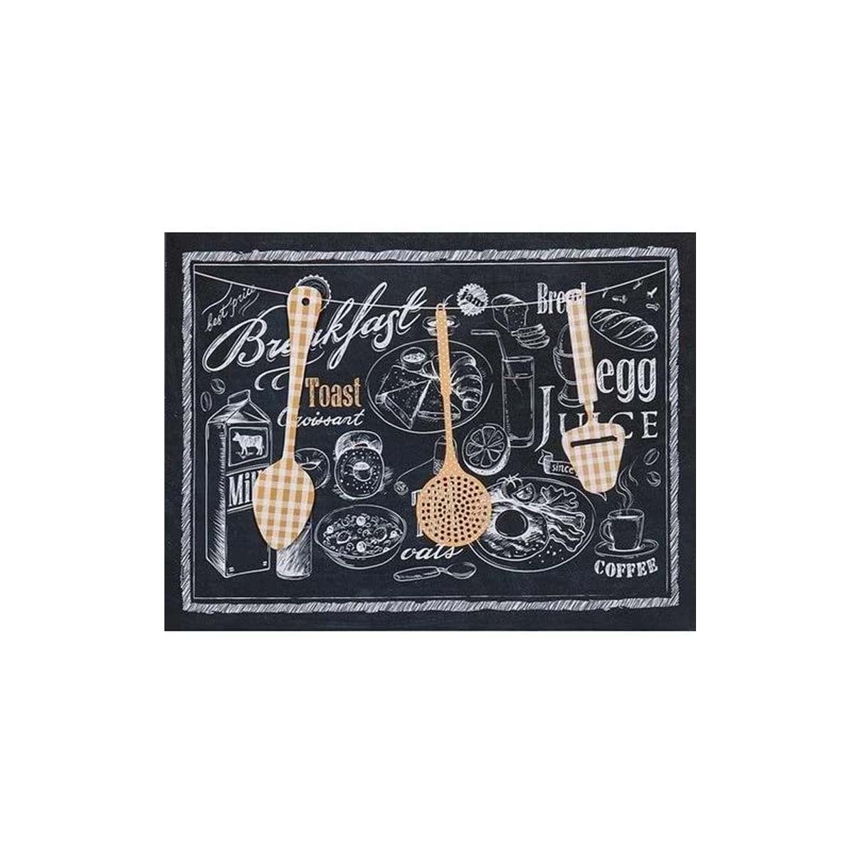 WALL DECORATION BREAKFAST 30Χ40CM METAL