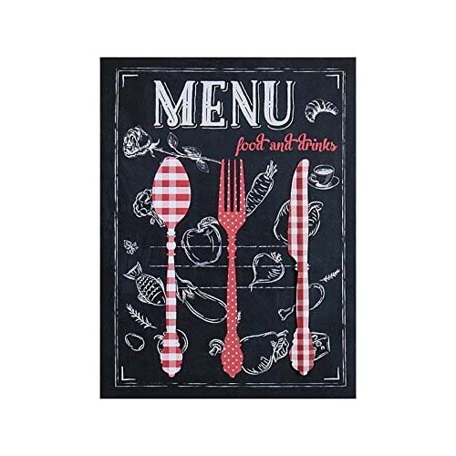 WALL DECORATION FOOD & DRINK 30Χ40CM METAL