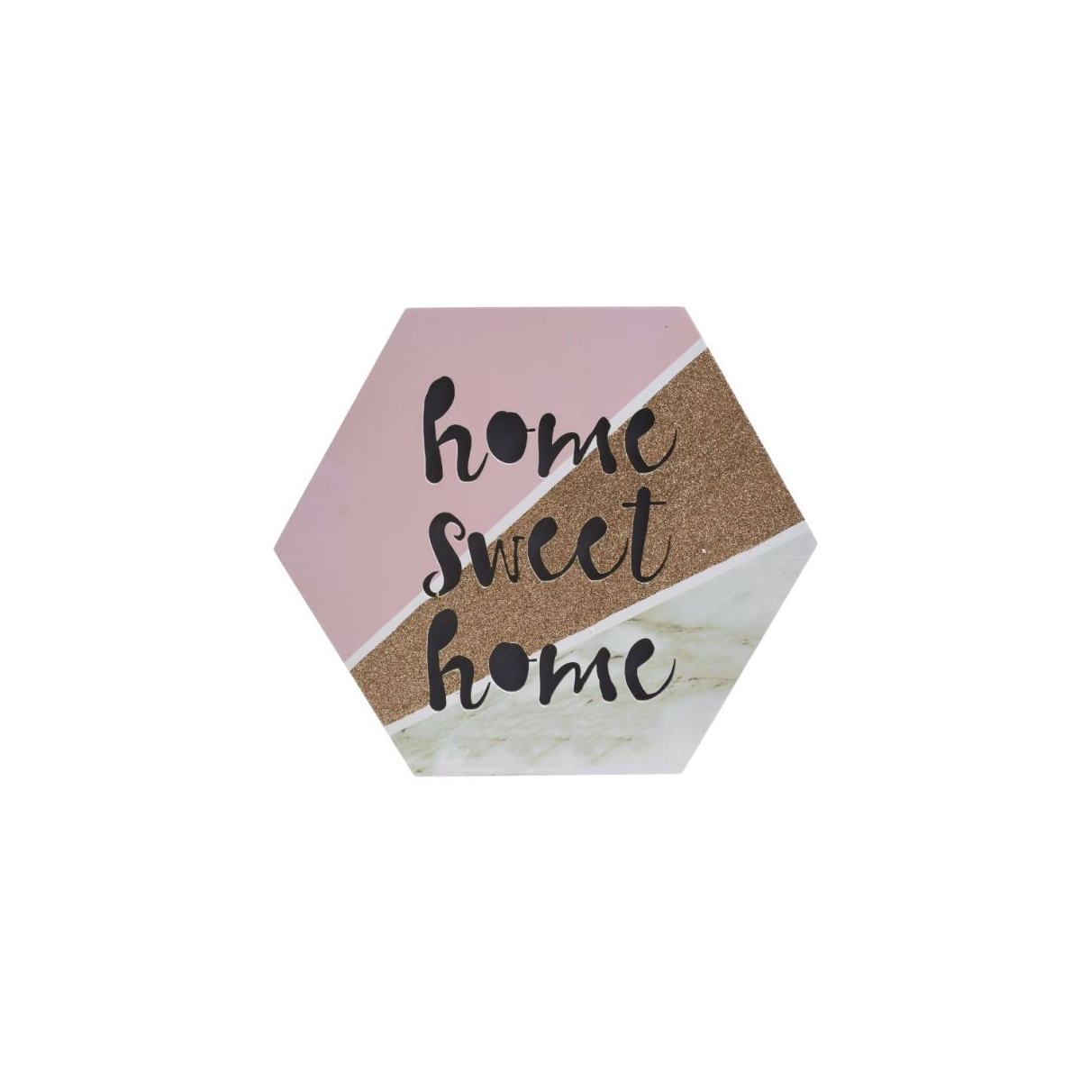 WALL DECORATIVE "HOME" 40X5X47CM WITH LED