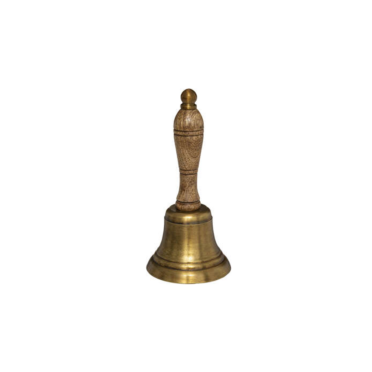 DECORATIVE BELL WITH WOODEN HANDLE H17.5CM