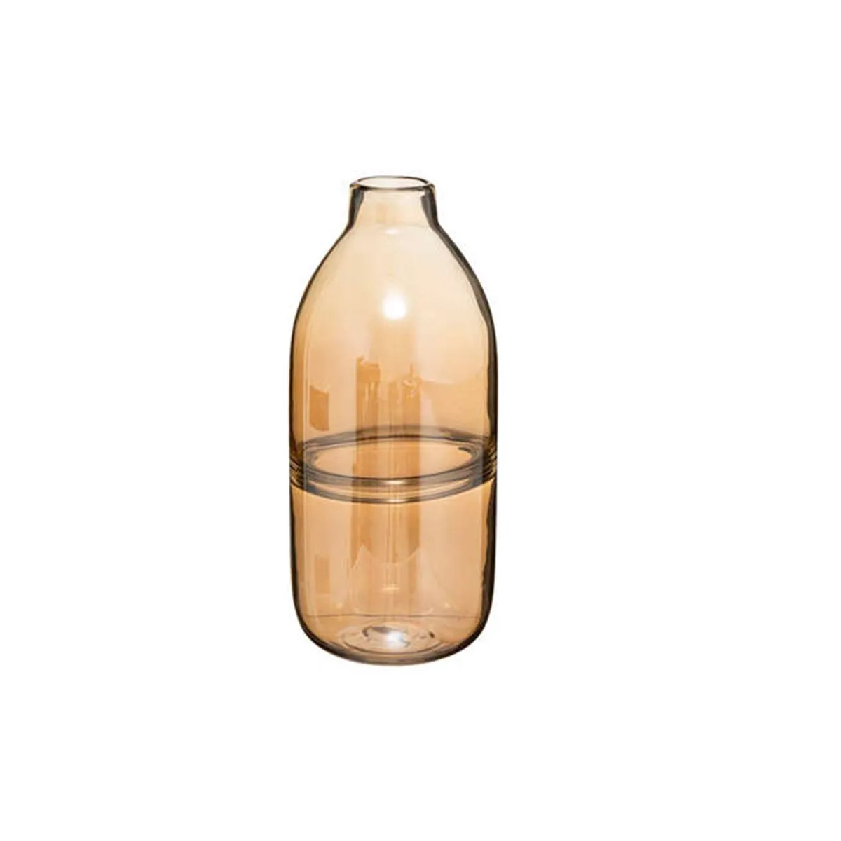 GLASS VASE H30CM YELLOW