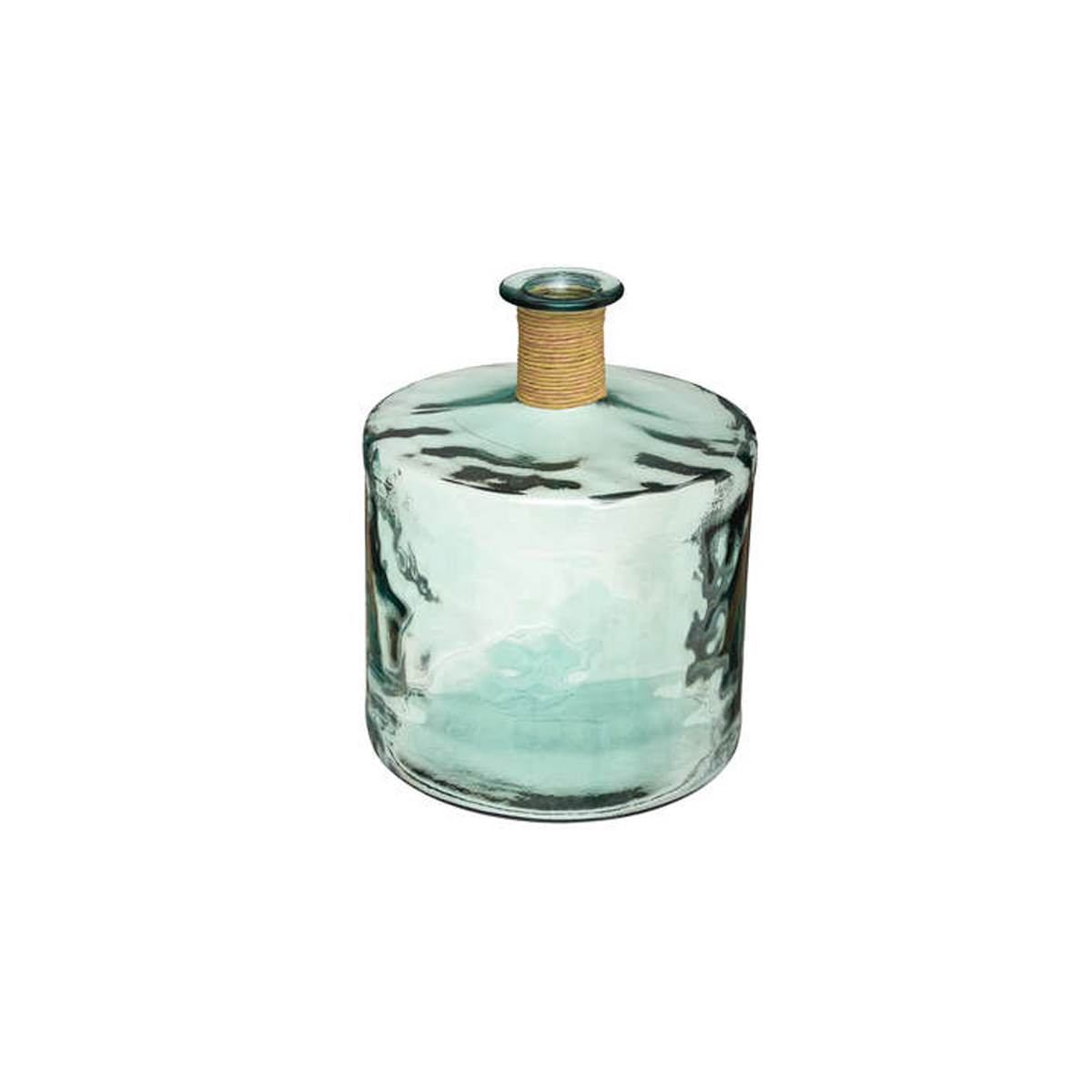 GLASS VASE BOTTLE RECYCLABLE GLASS GREEN