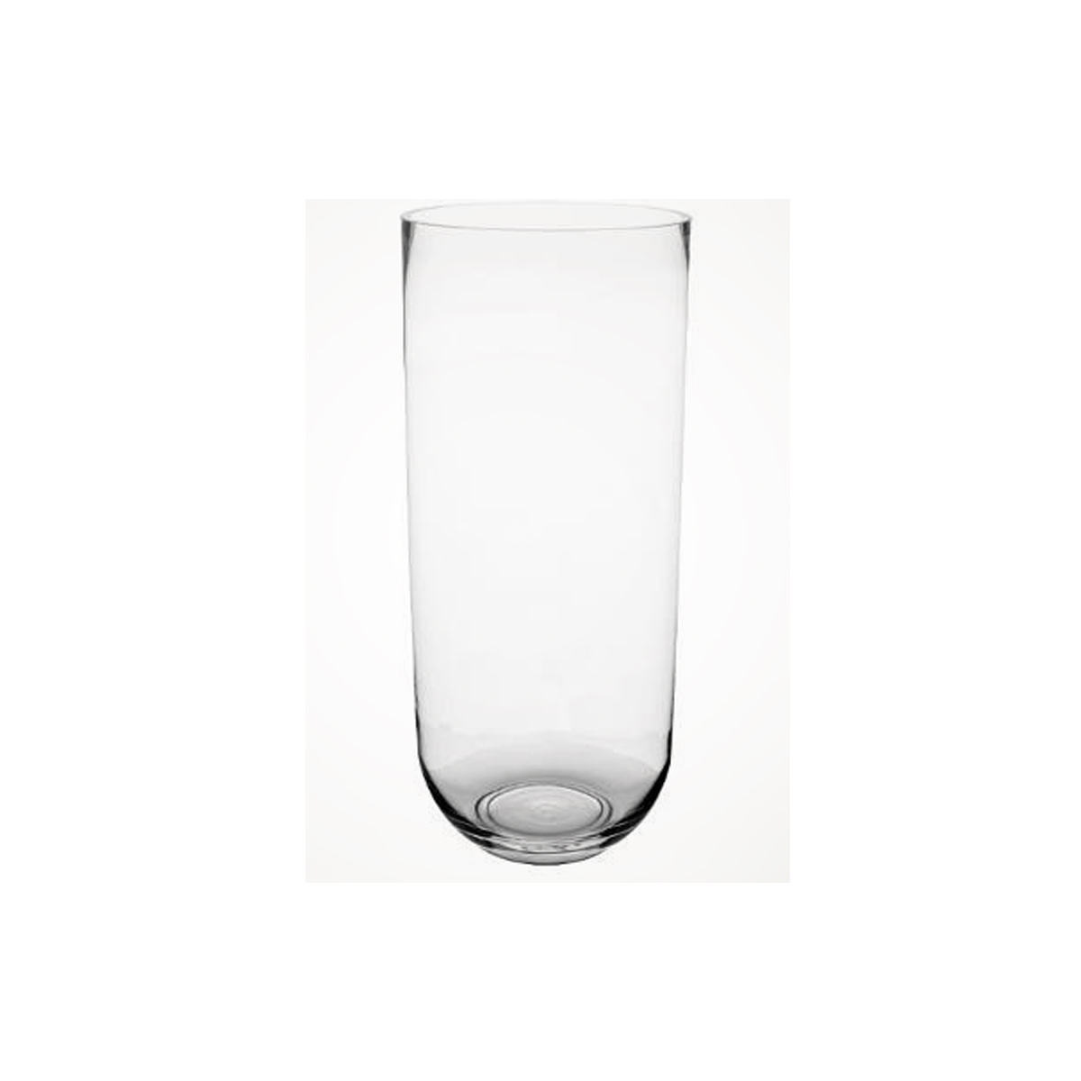 TRANSPARENT GLASS VASE H50CM