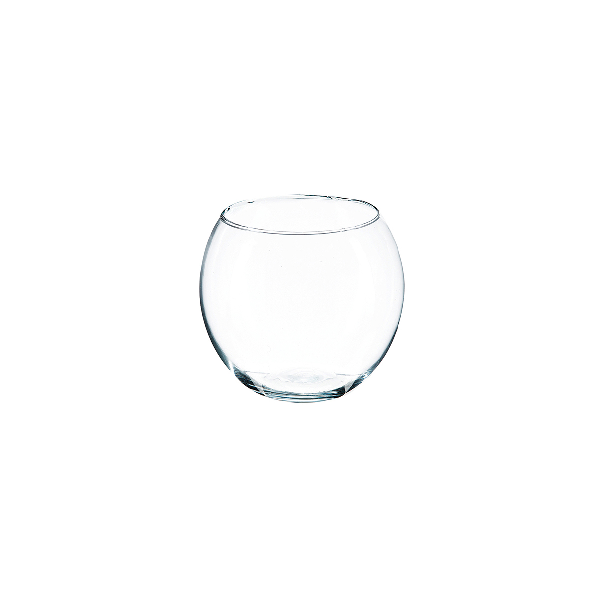 GLASS VASE Φ14.5CM TRANSPARENT