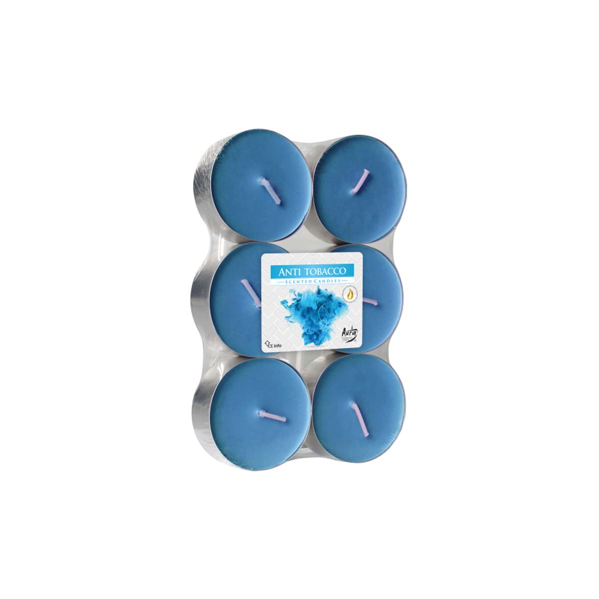 PACKAGE OF AROMATIC CANDLES ANTI TOBACCO ~ 8TH 6PCS