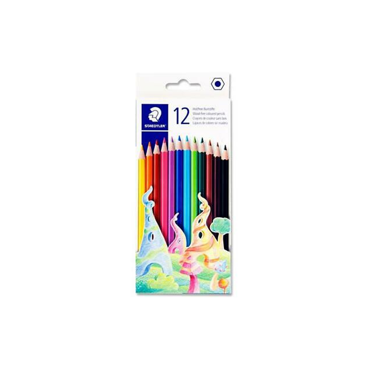 NORIS CLUB COLORED PENCIL HEXAGONAL SET 12PCS