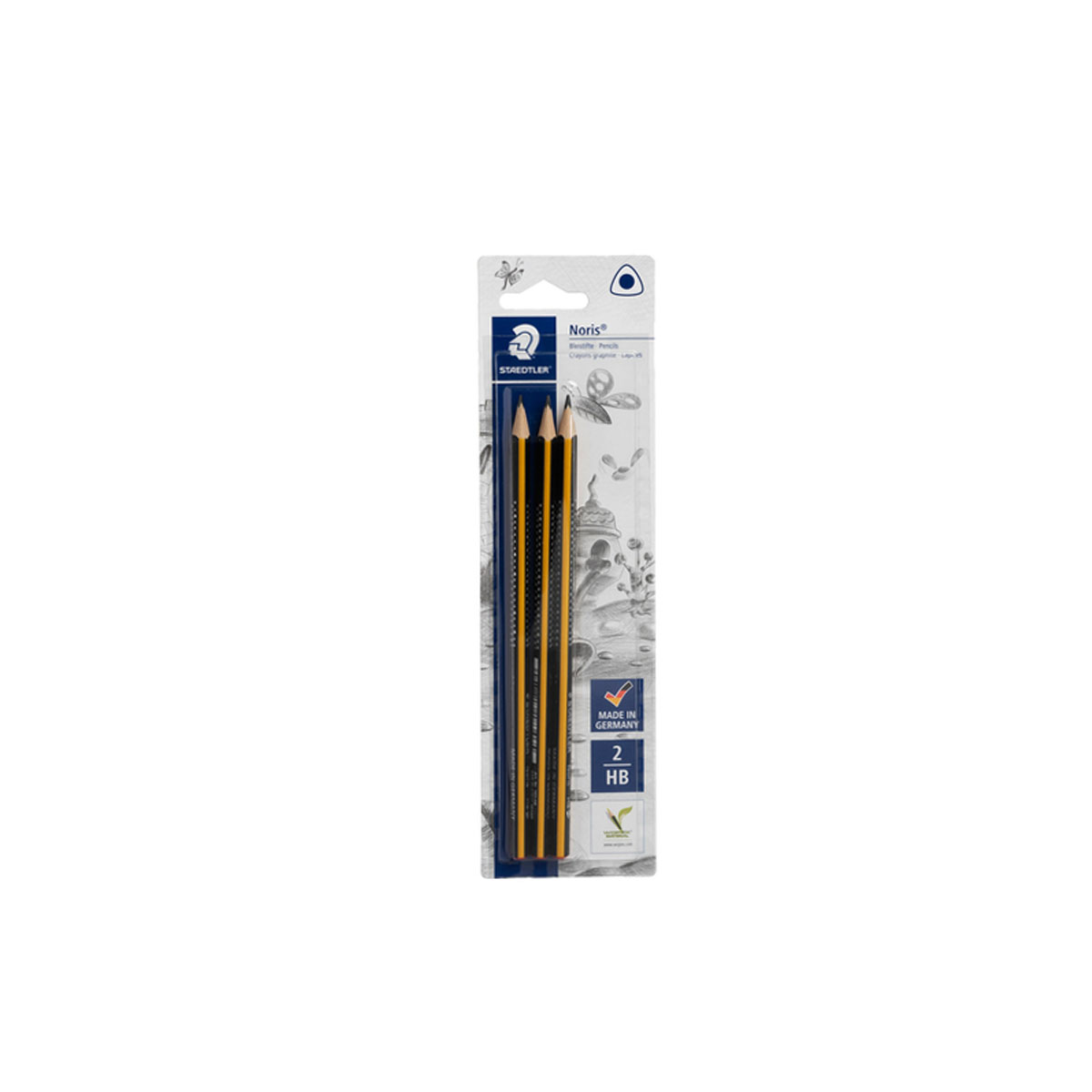 SET NORIS PENCILS HB BC 3PCS
