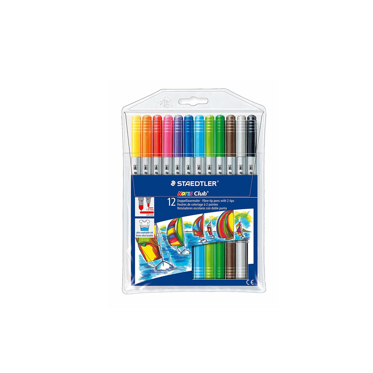 NORIS CLUB PEN WITH 2 SIDE OF WRITING 12PC