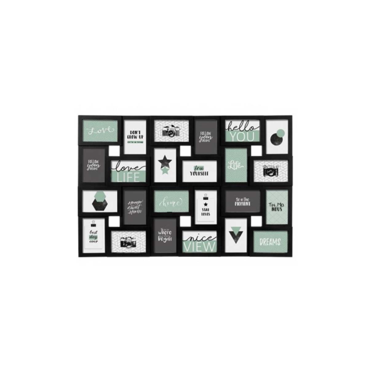 MULTIPLE PHOTOGRAPHY 24 PCS PLASTIC BLACK