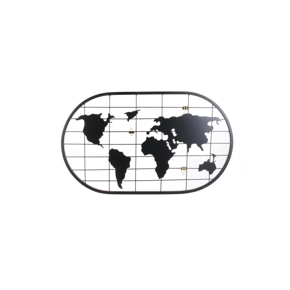 WALL METAL MAP FRAME