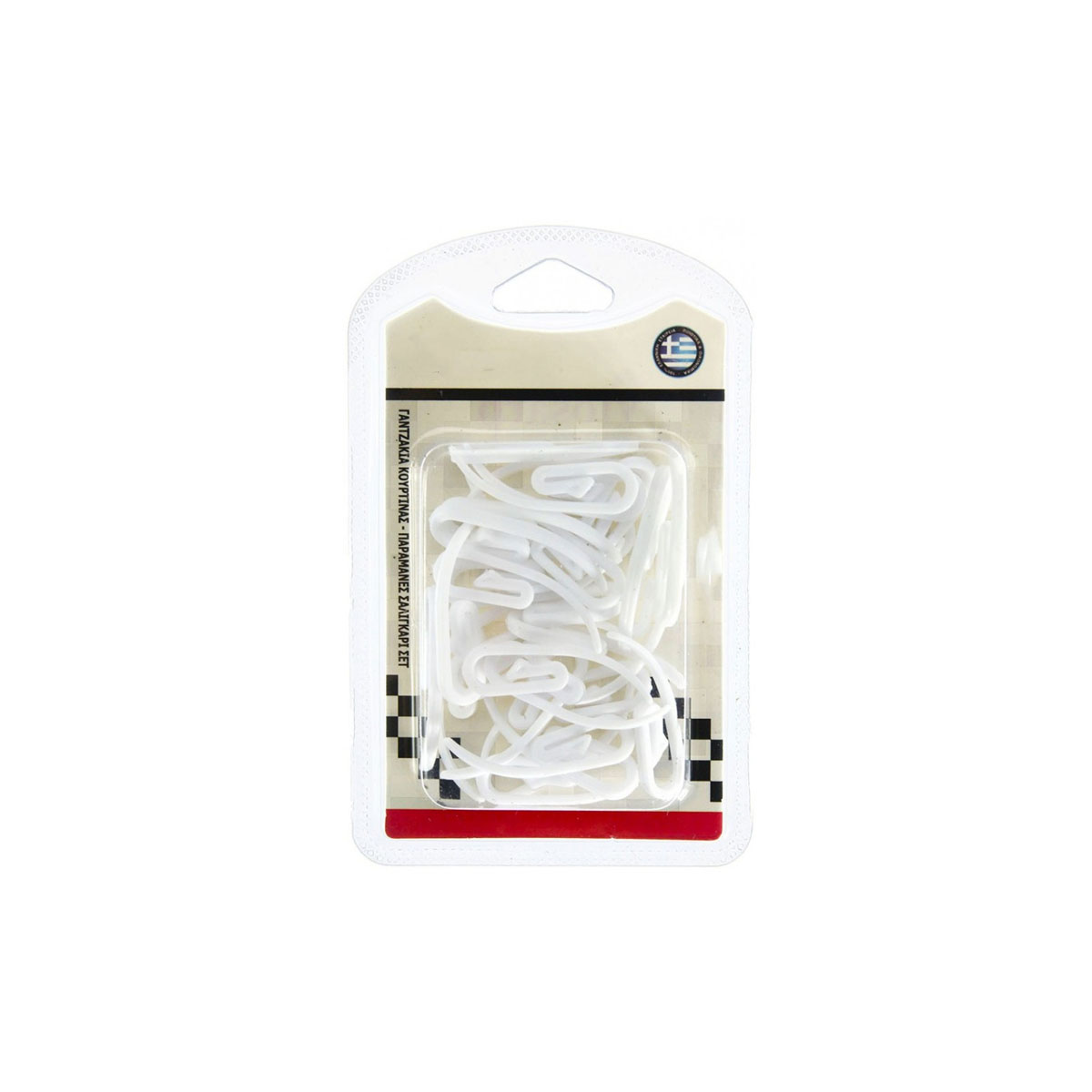 PLASTIC CURTAIN HOOKS 30 TEM