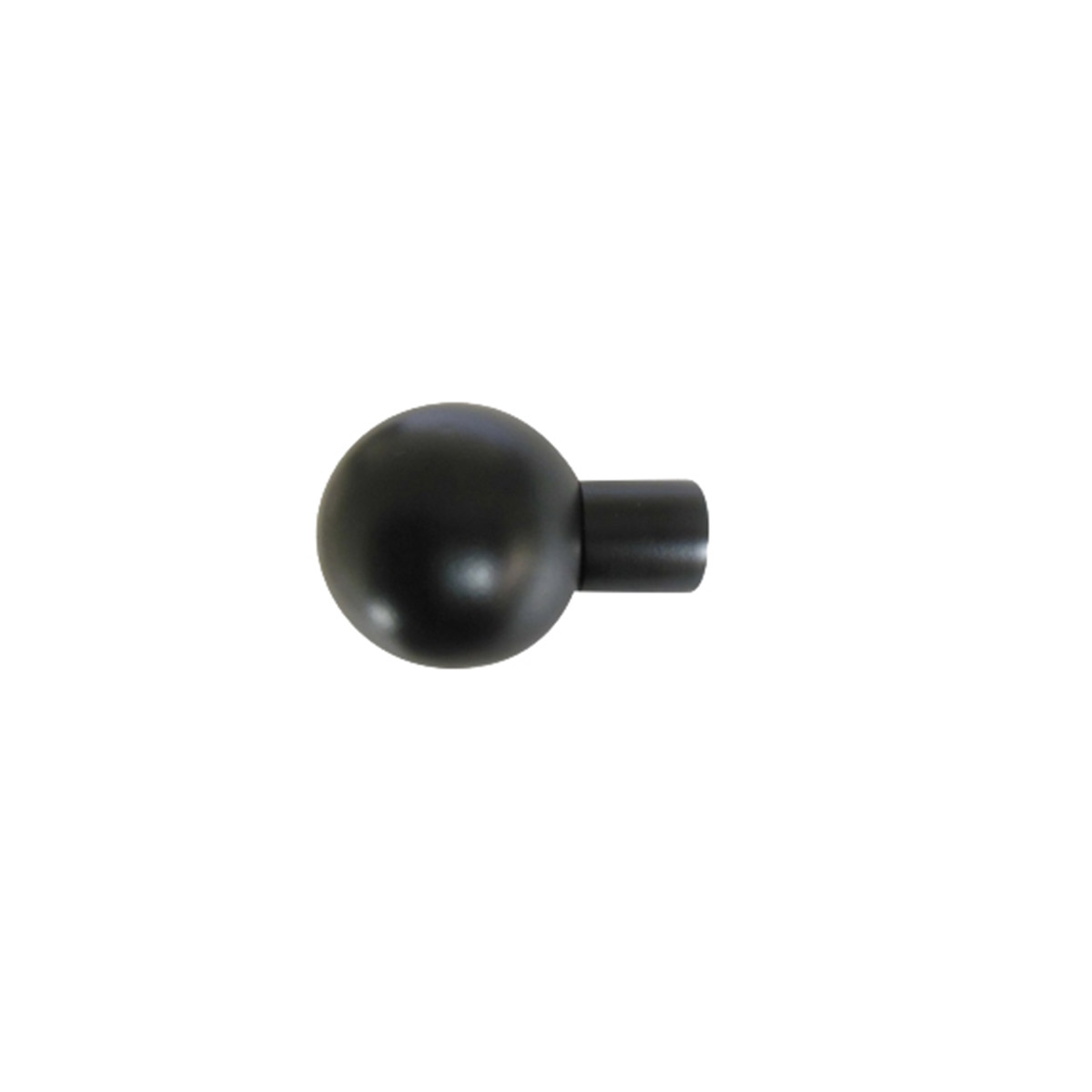 CURTAIN WOOD EDGE METAL 2 PCS D20 SPHERE BLACK MATT