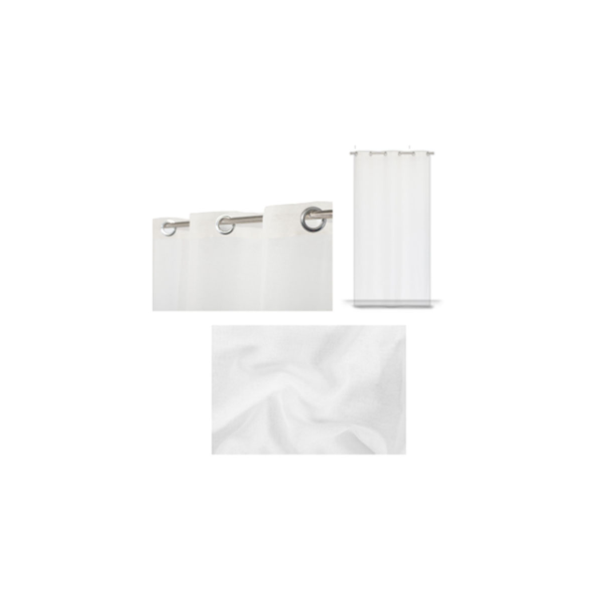 READY CURTAIN 140X280CM ZEPHYR WHITE