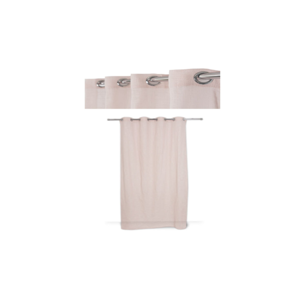 READY CURTAIN 138X280CM DOUCEUR LIGHT PINK