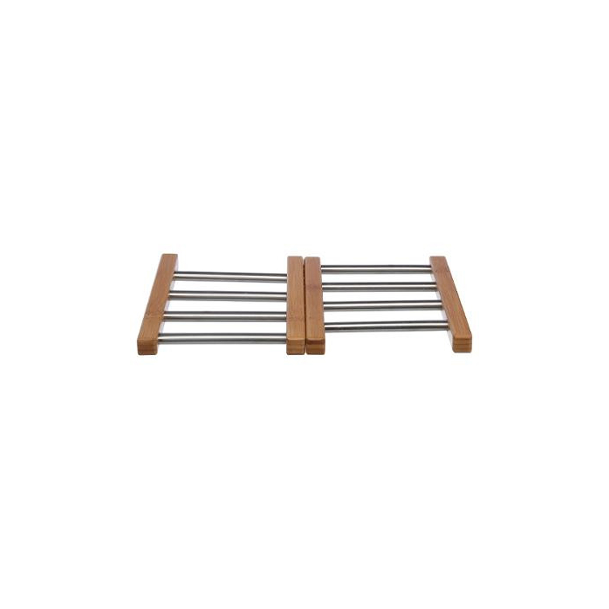 WOODEN TABLE EXTENSION WITH METAL BARS 35,2Χ22,2Χ2CM 2 PCS
