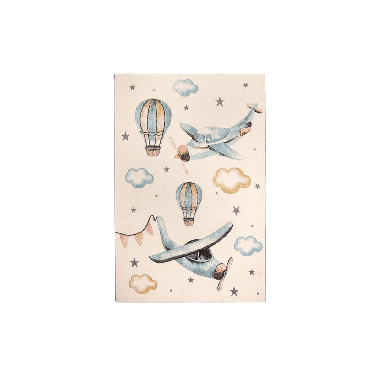 CARPET YOLO 160X230CM BALLOONS WITH PLANES