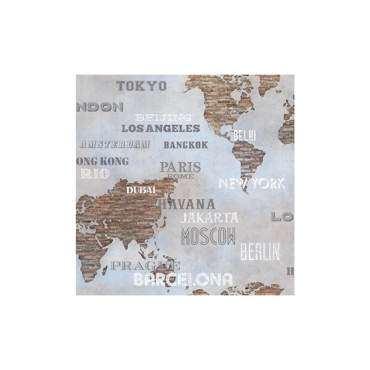 LUTECE WALL MAP WALLPAPER 10X0,53M