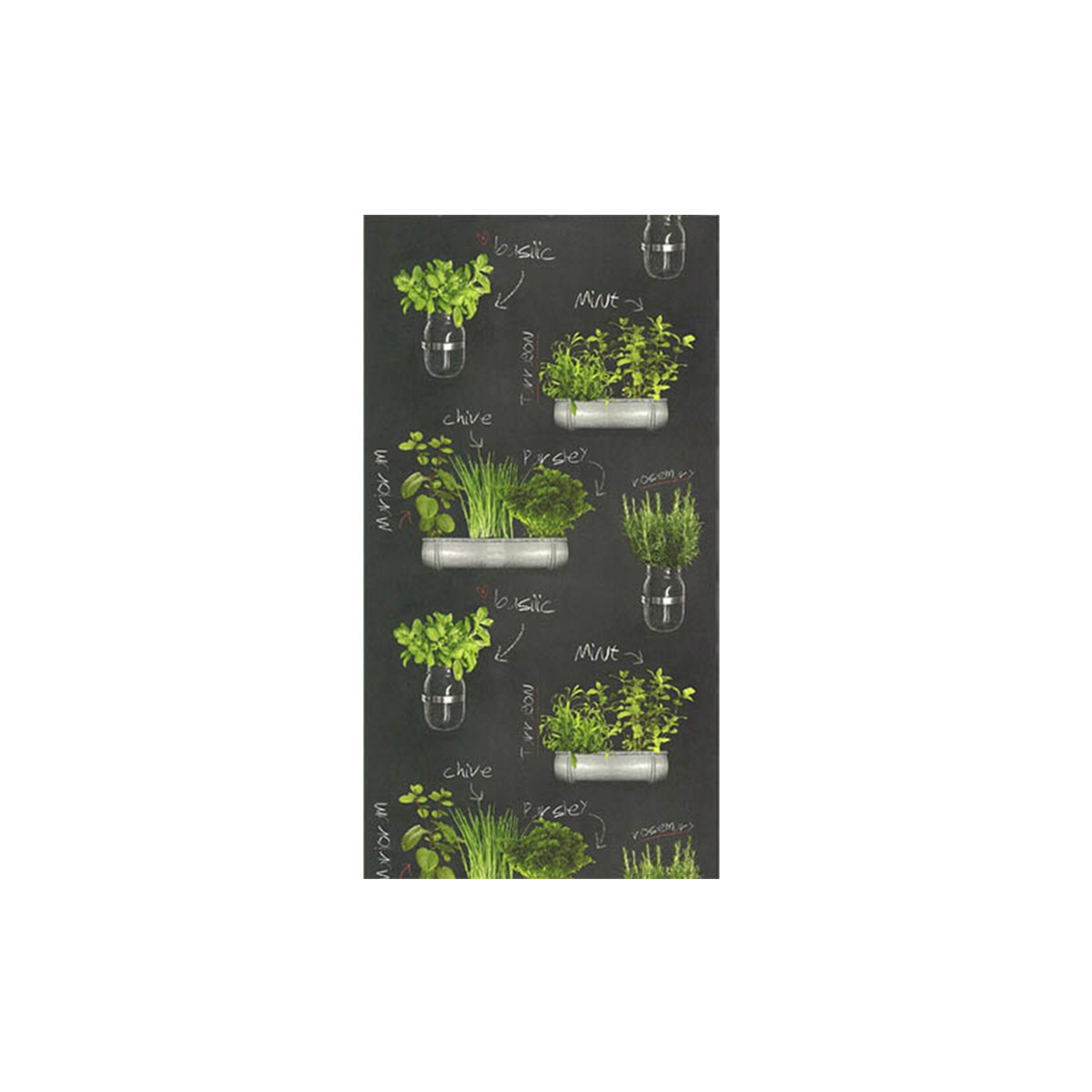 LUTECE KITCHEN WALLPAPER GARDEN PARTY AROMATIC PLANT 10X0,53M