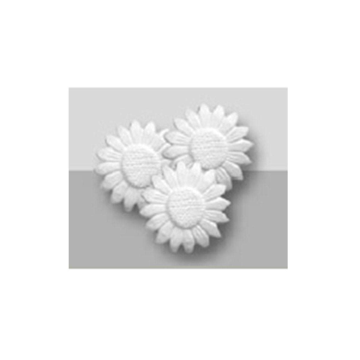 DECOSA 3D SUNFLOWER WALL STICKER, 4 PIECES 140MM