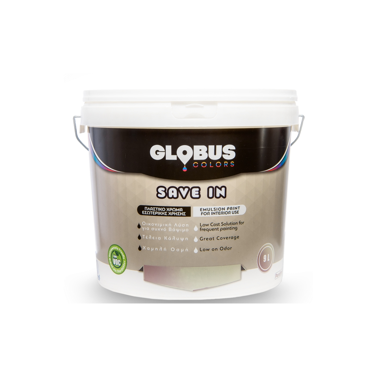 GLOBUS PLASTIC PAINT FOR INTERIOR SAVE IN WHITE