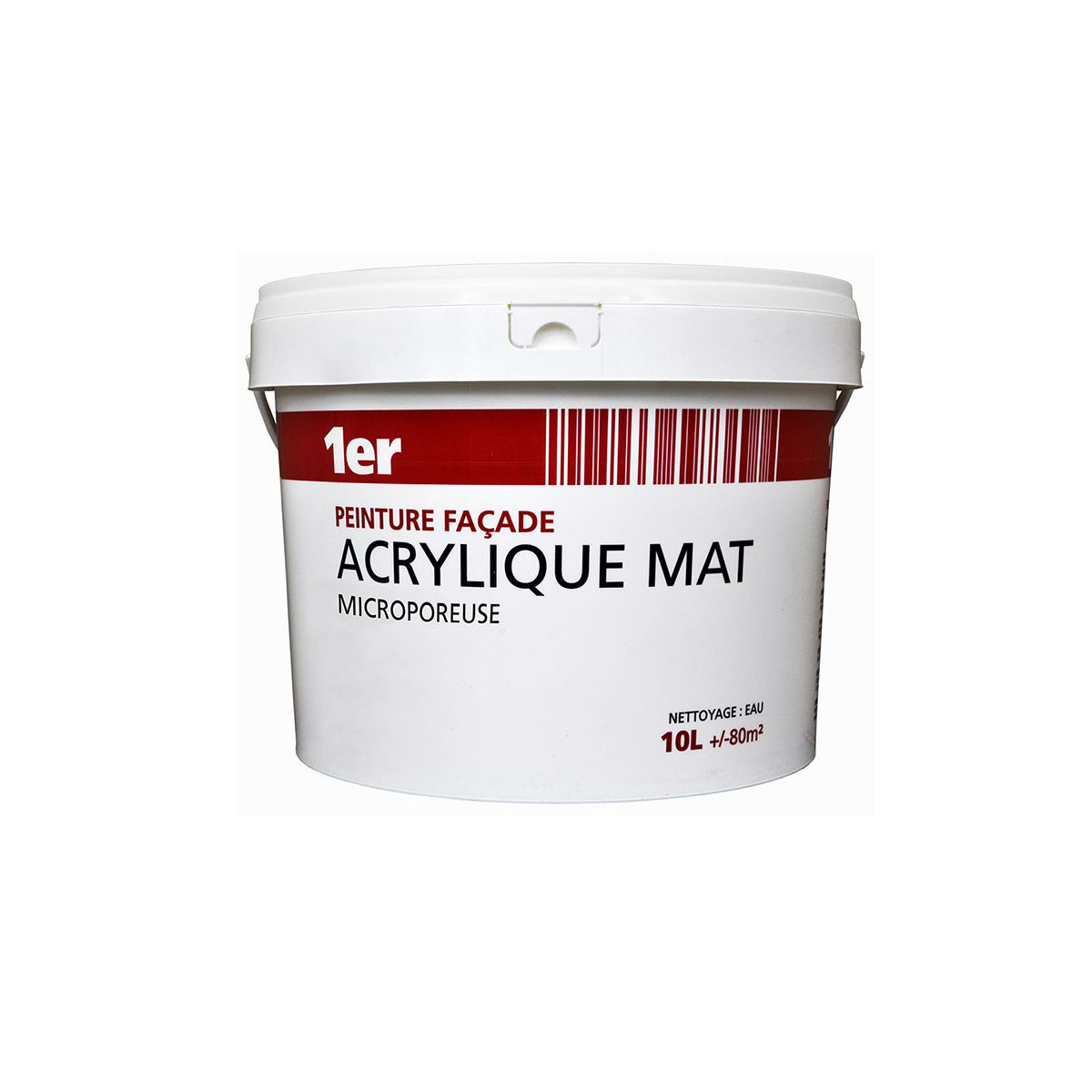 1ER EXTERIOR AND INTERIOR PAINT ACRYLIC 10L WHITE