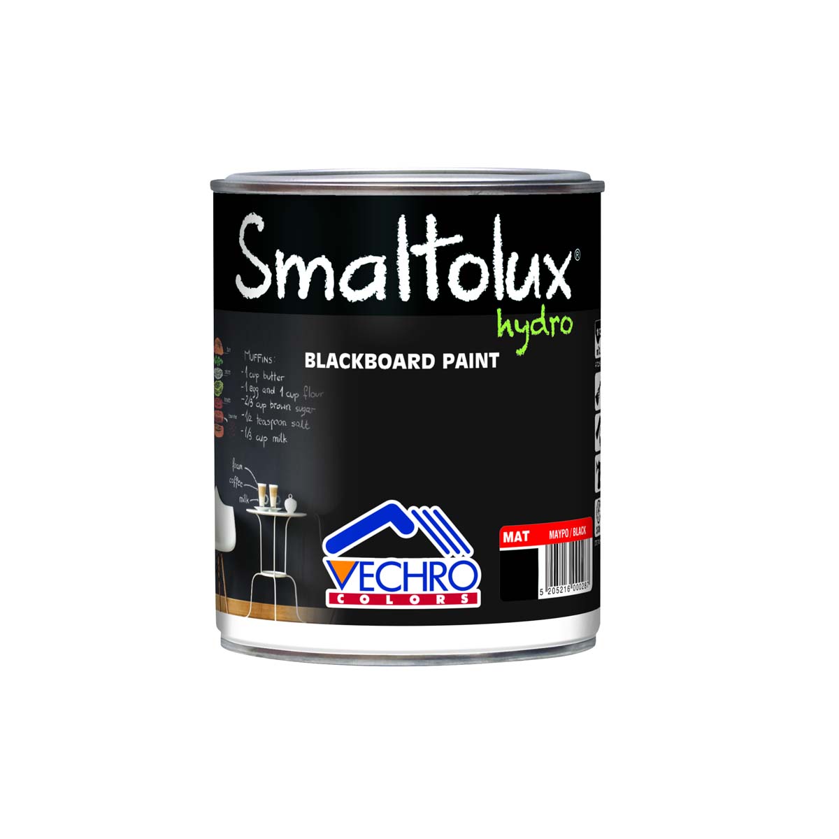 VECHRO SMALTOLUX HYDRO BLACKBOARD PAINT 750ML