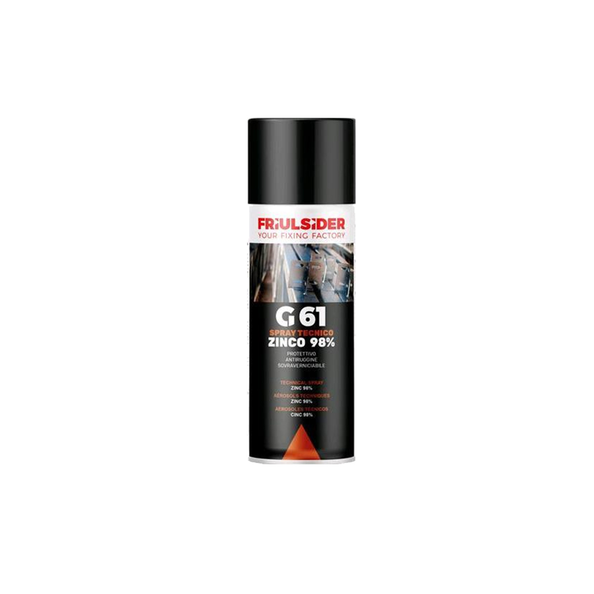 FRIULSIDER SPRAY TECNICO G61 400ML DARK ZINC 98%