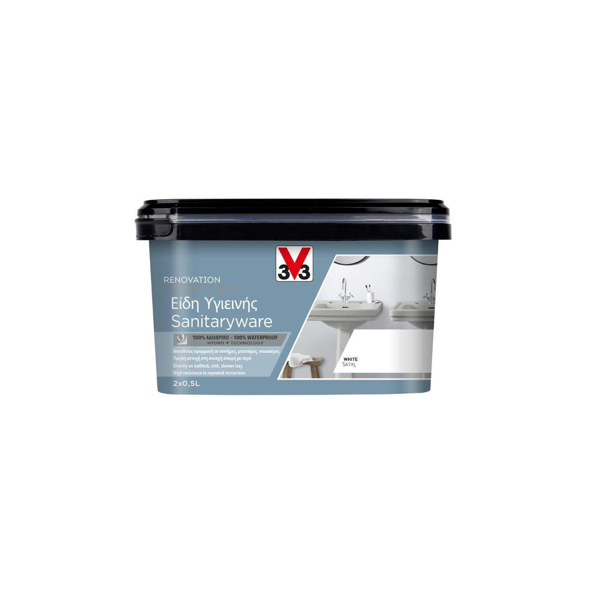 V33 SANITARY RENOVATION PAINT 1L WHITE
