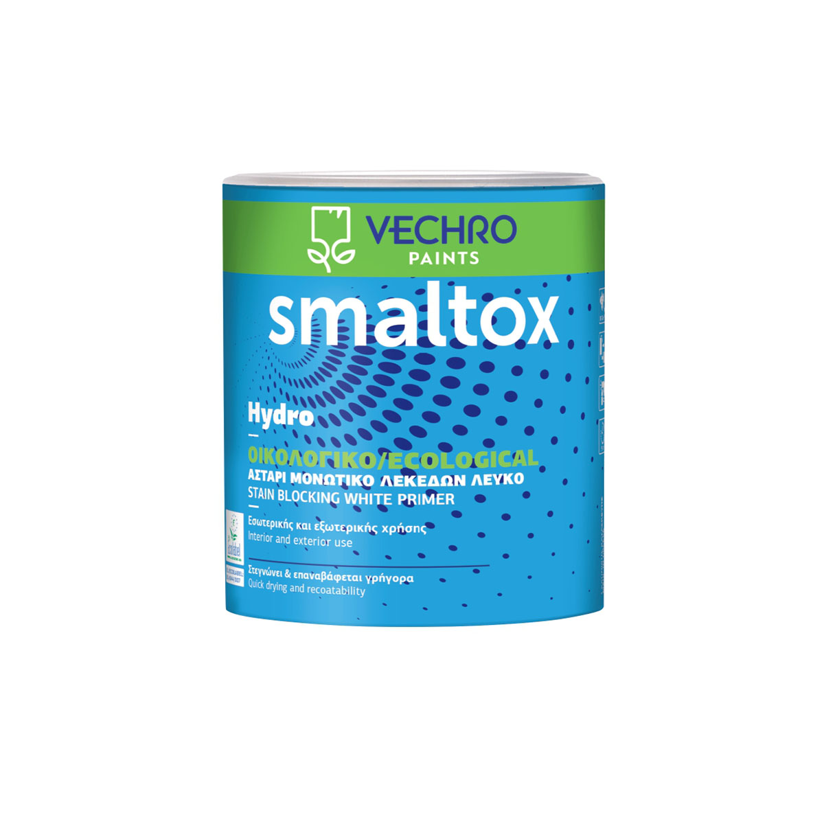 VECHRO SMALTOX HYDRO STAIN BLOCKING WHITE PRIMER 3L