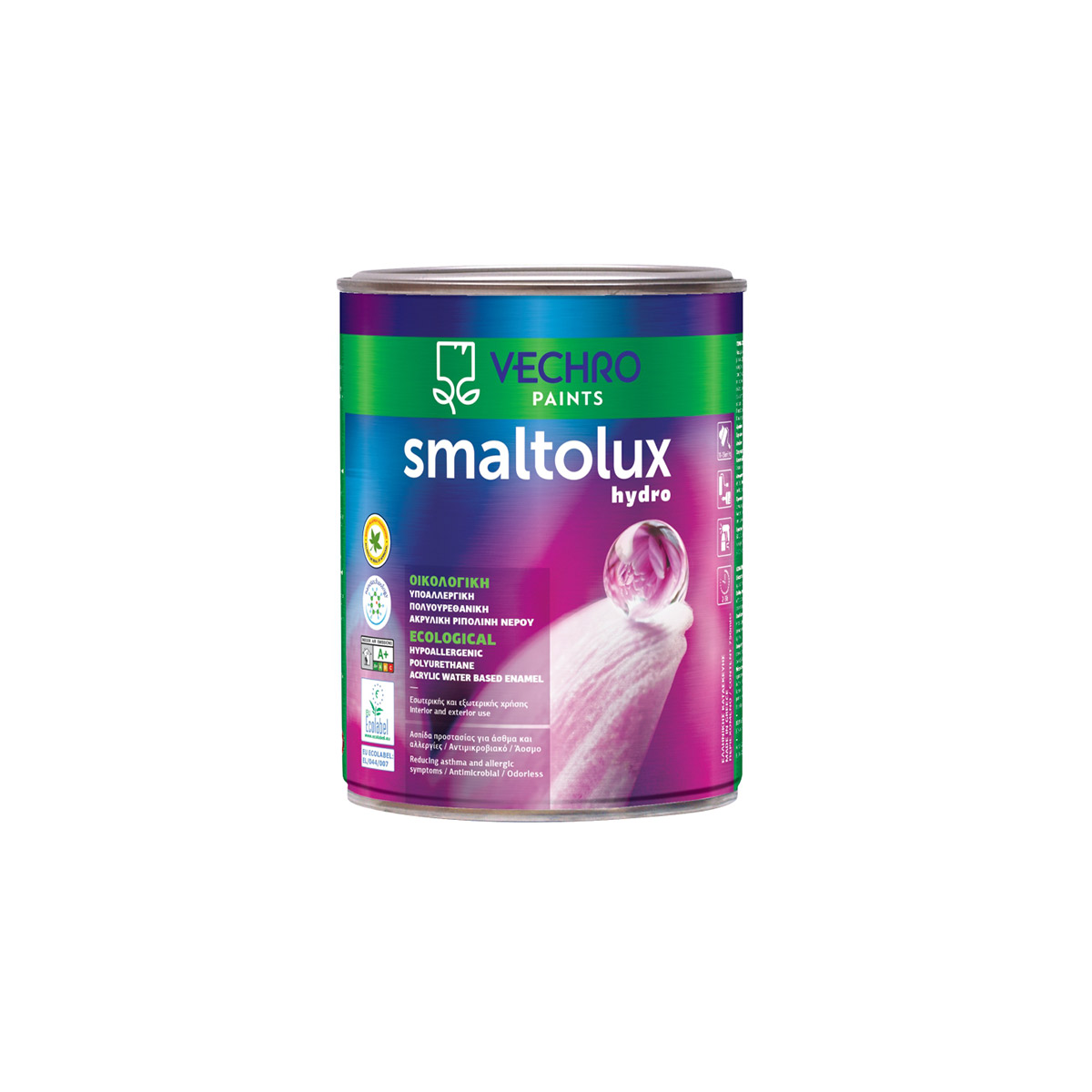 VECHRO ODORLESS POLYURETHANE ACRYLIC WATER SMALTOLUX HYDRO ECO