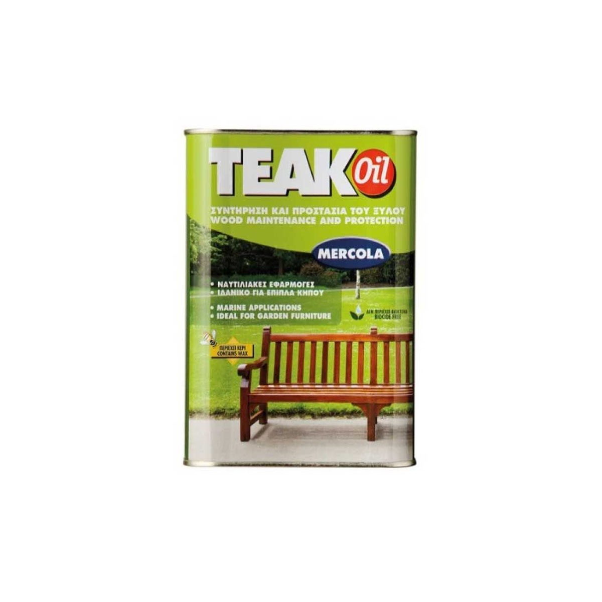MERCOLA TEAK OIL FOR MAINTENANCE AND WOOD PROTECTION