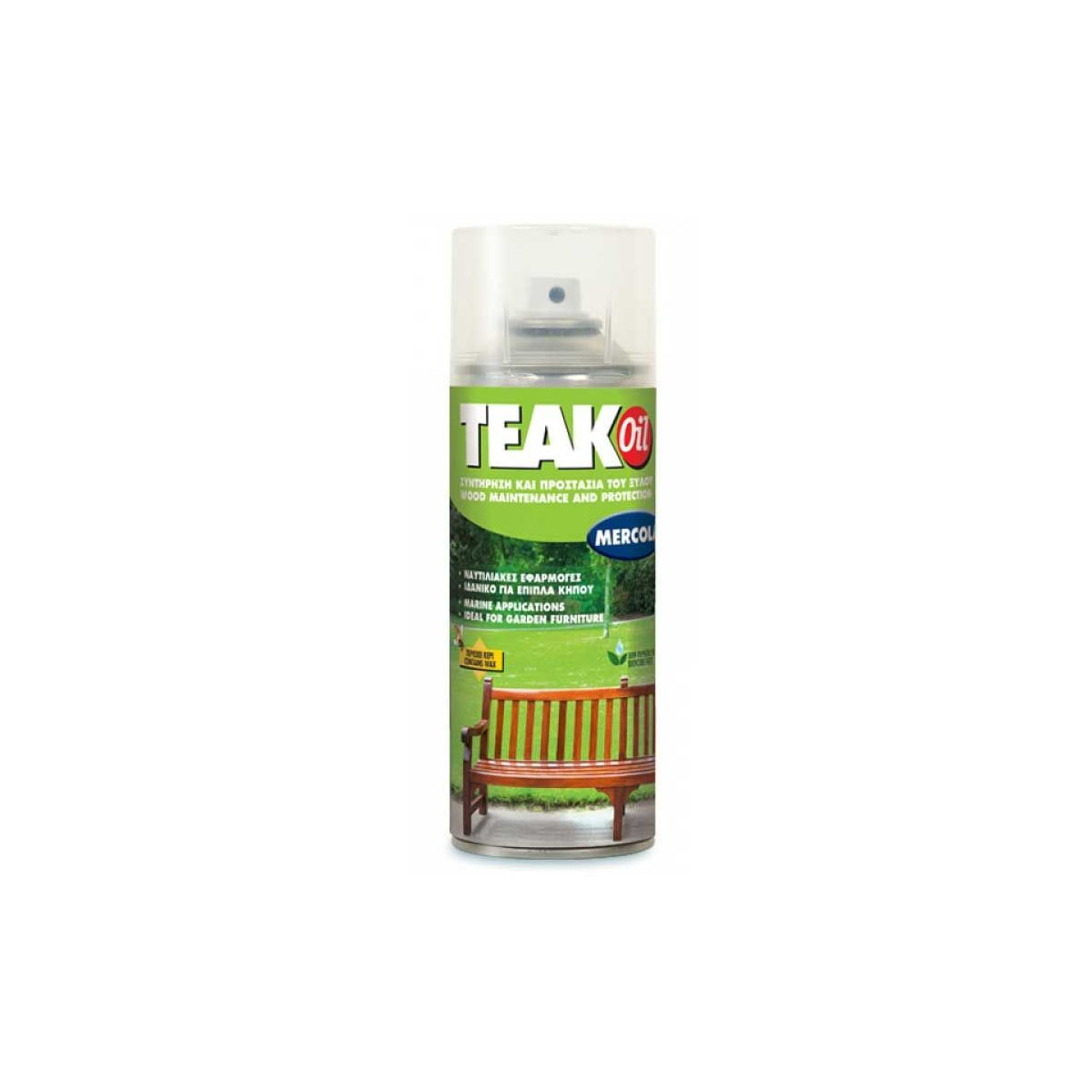 MERCOLA TEAK OIL SPRAY FOR MAINTENANCE AND WOOD PROTECTION 400ML