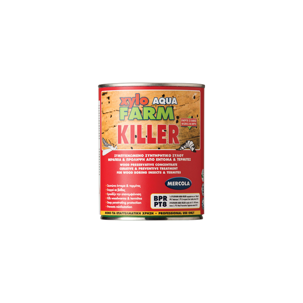 MERCOLA WOOD PRESERVATIVE CONCENTRATE XYLOFARM KILLER AQUA