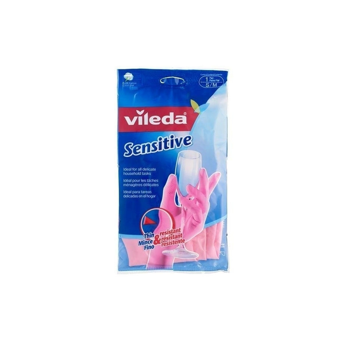 VILEDA KITCHEN GLOVES DAILY MEDIUM