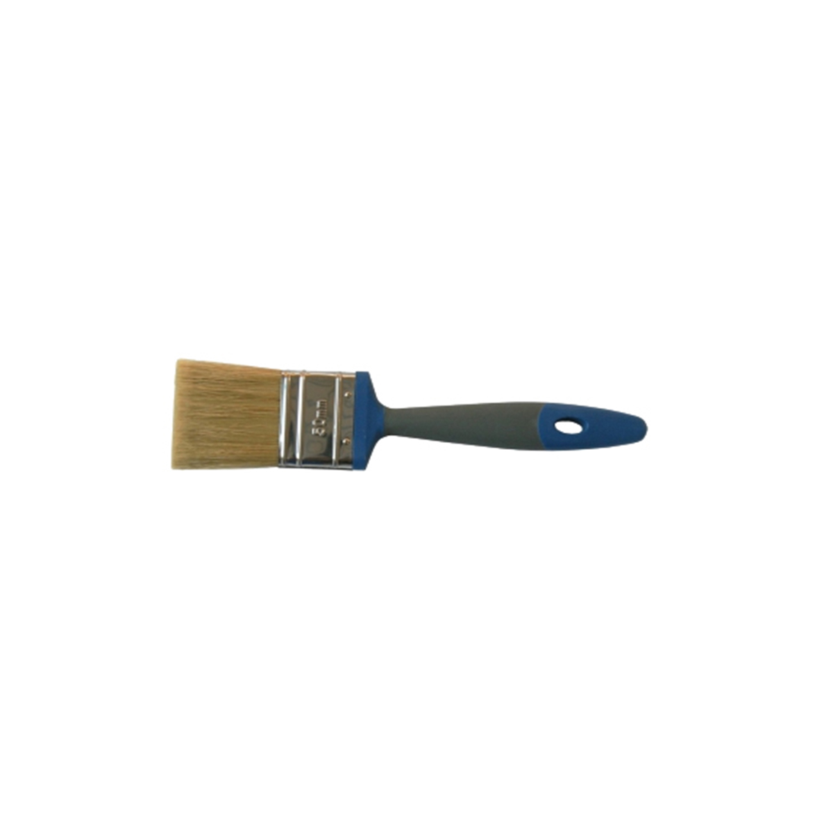 FLAT BRUSH BLUE WITH GRAY HANDLE 50MM